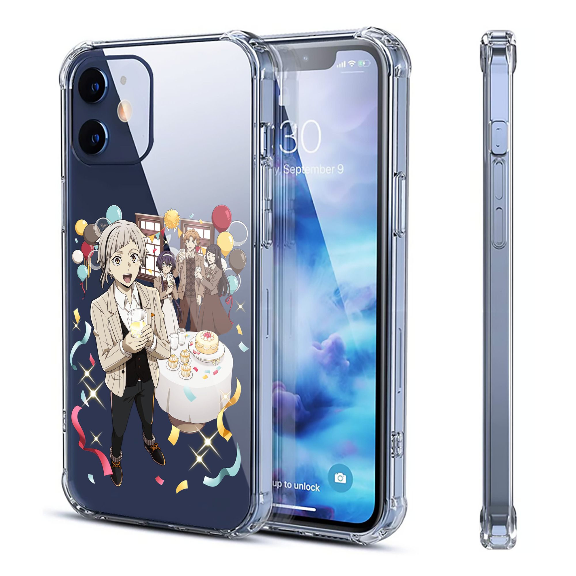 （画像用） 文豪ストレイドッグス Bungo Stray Dogs 【iPhone 12シリーズ対応】透明スマホケース（クリアソフトケース）